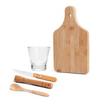 Kit Para Caipirinha Em Bambu - 0,35 L - 5 Pçs Welf - 1
