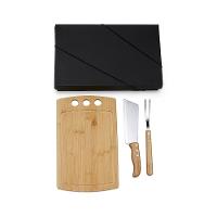 Kit Para Churrasco / Cozinha Em Bambu/Inox - 3 Pçs Welf - 1