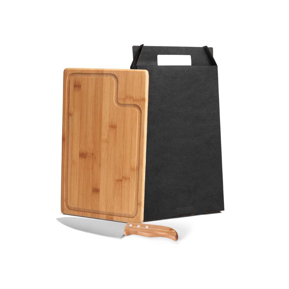 Conjunto Para Churrasco Em Bambu/Inox Texas - 2 Pçs Welf - 1