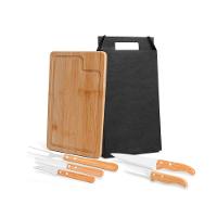 Conjunto Para Churrasco Em Bambu/Inox Dallas - 6 Pçs Welf - 1