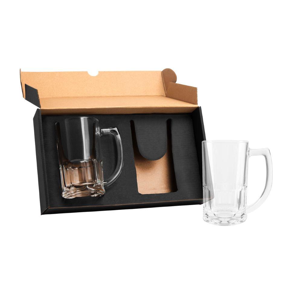 Cj. De Canecas De Vidro P /  Chopp - 340 Ml Welf - 1