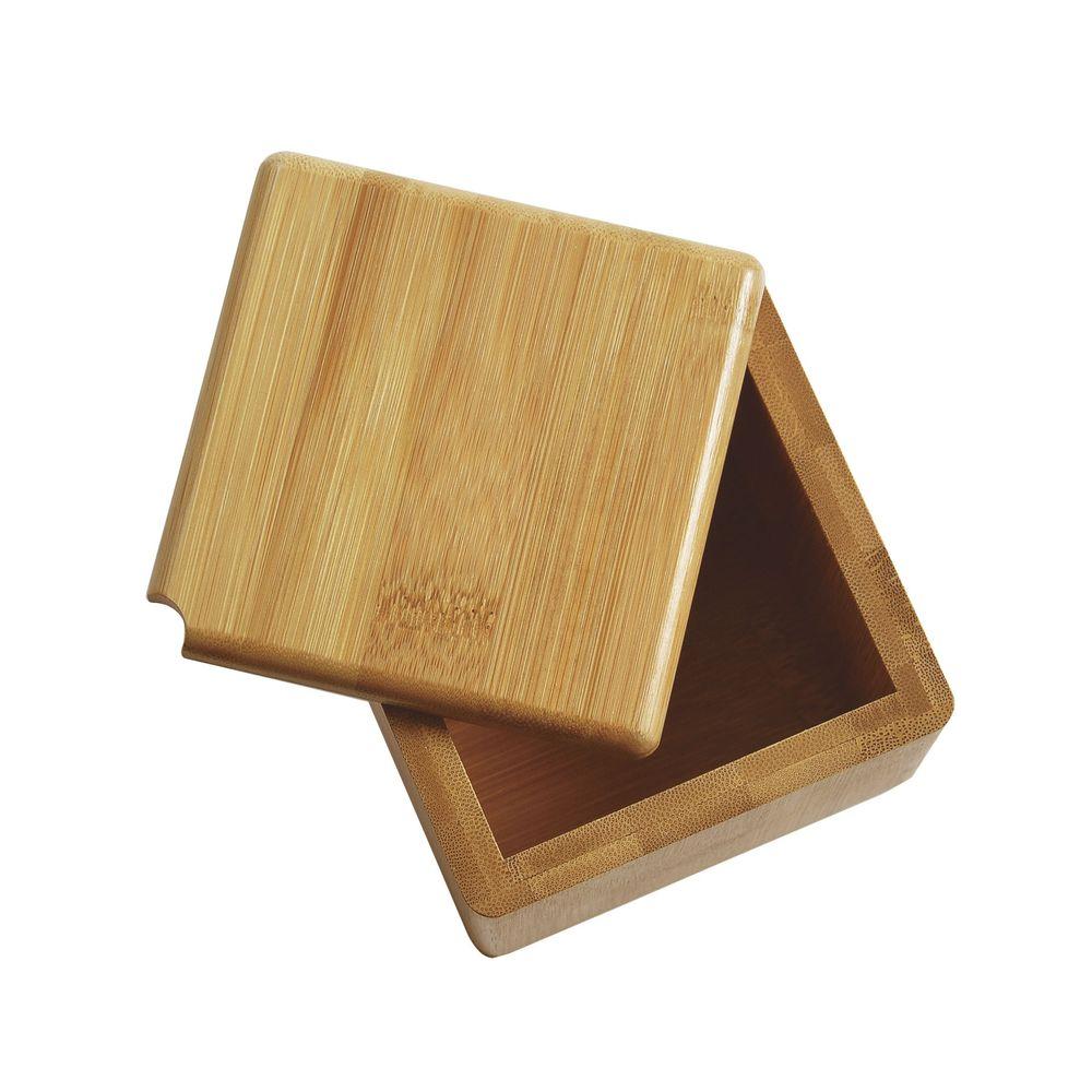 Saleiro Em Bambu Com Tampa Giratória Welf - 3