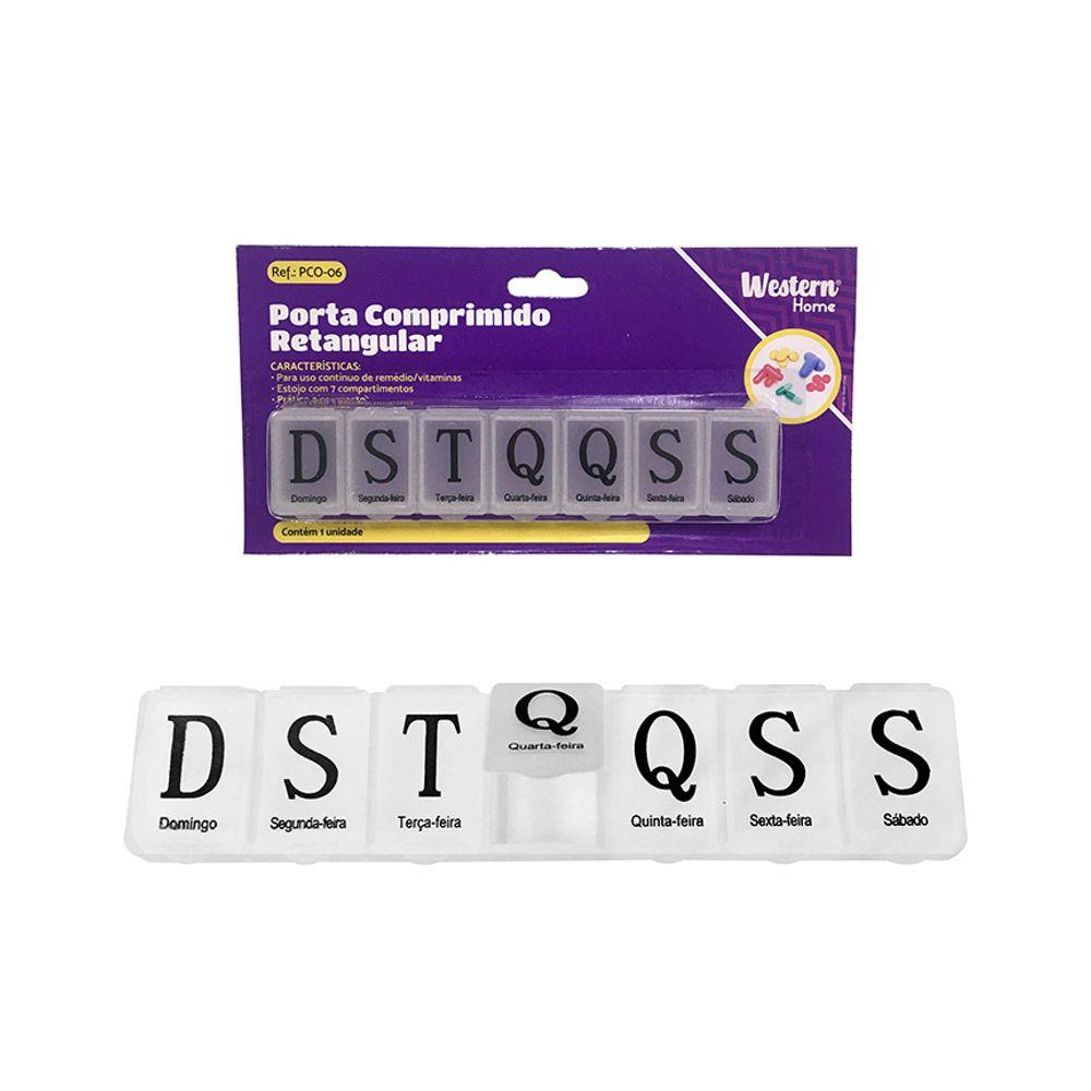 Porta Comprimidos Retangular Western Home - 1