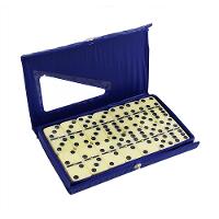 Jogo 28 Peças Dominó com Estojo Azul 7Mm Western - 1