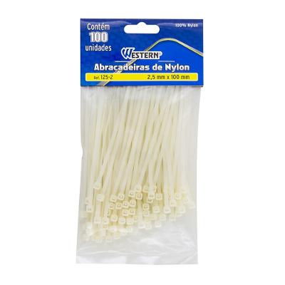 Abracadeiras Branco 2,5X100Mm Western