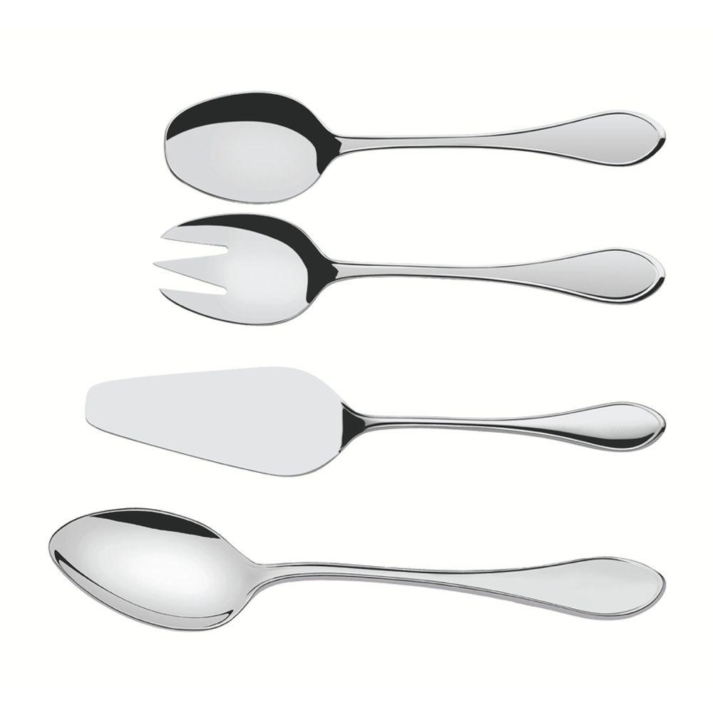 Jogo de Utensílios Tramontina Italy Inox Alto Brilho 4 Peças - 1