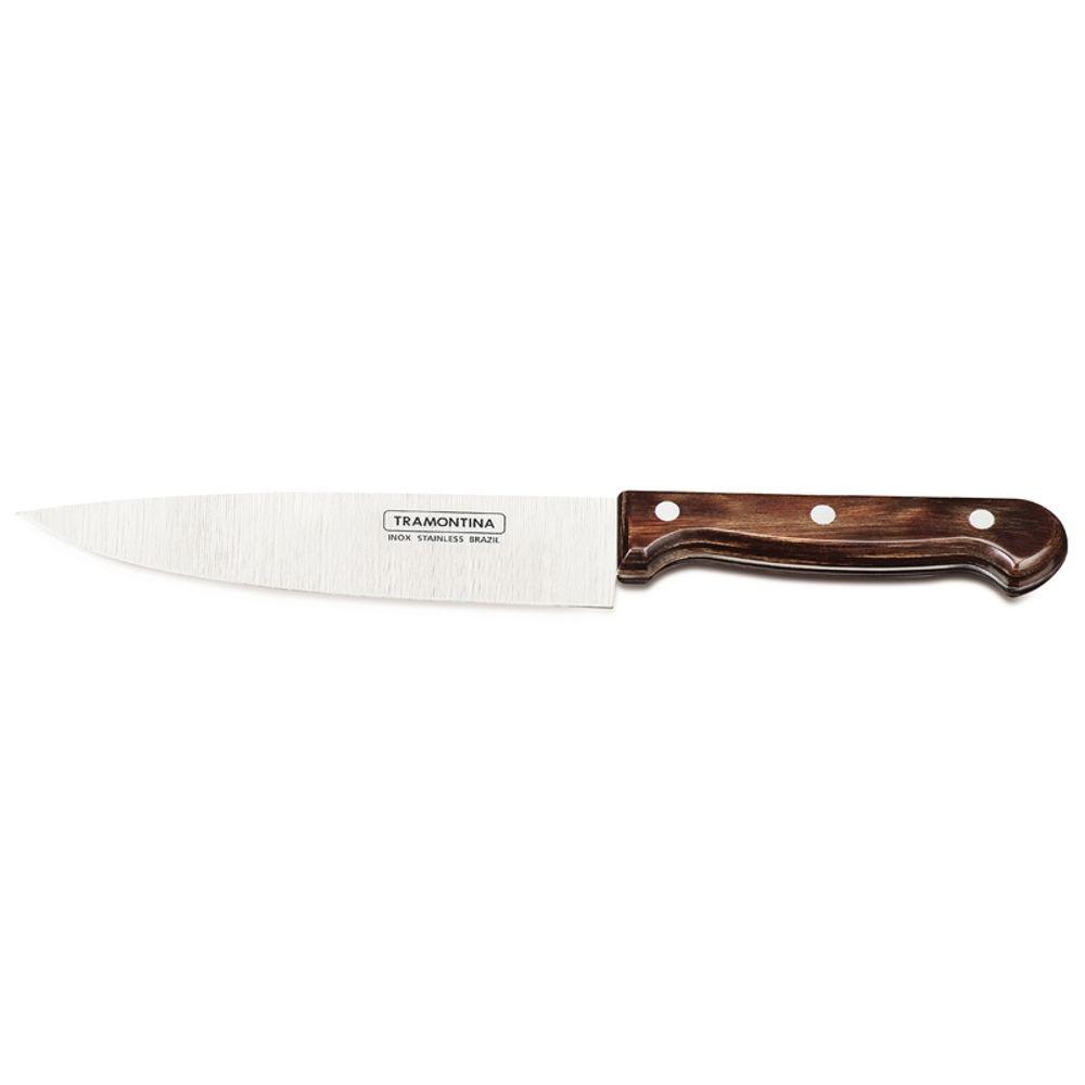 Faca Chef Inox 7 Polywood Castanho Tramontina - 1