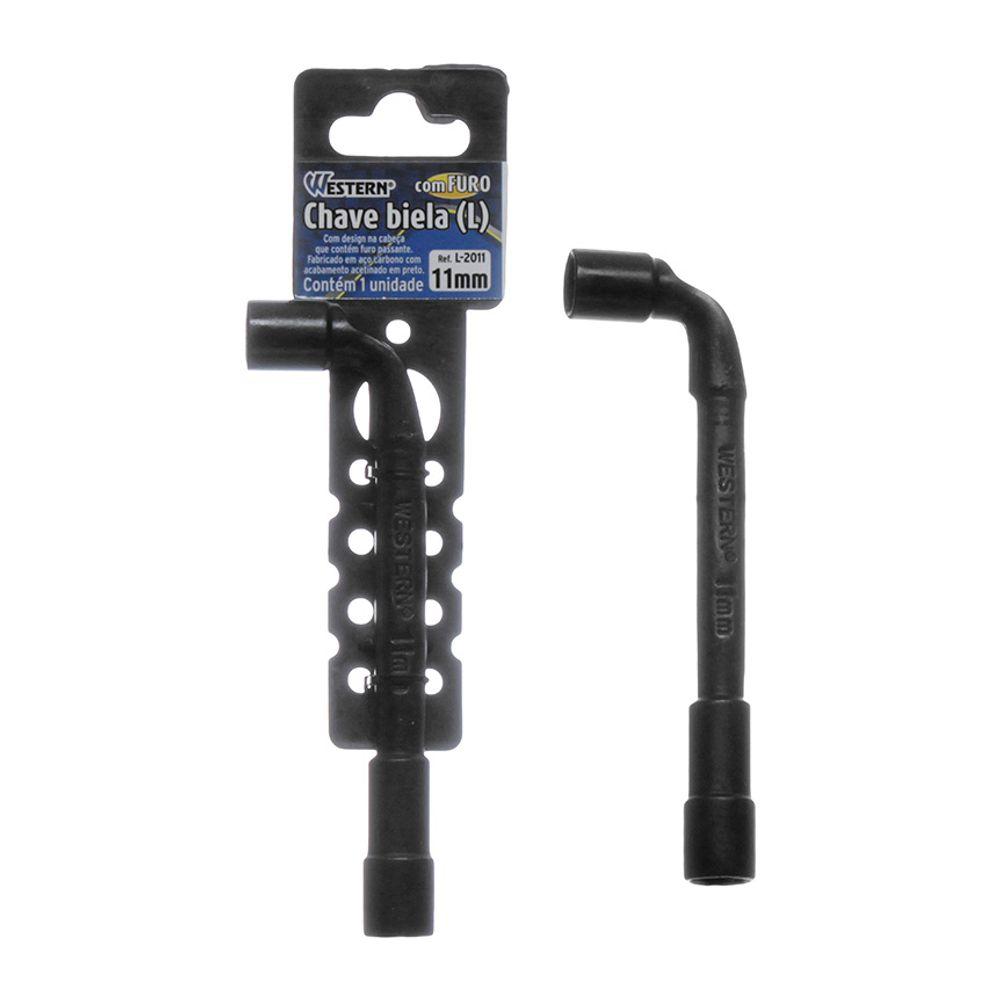 Chave Biela L Com Furo 11Mm Western - 1