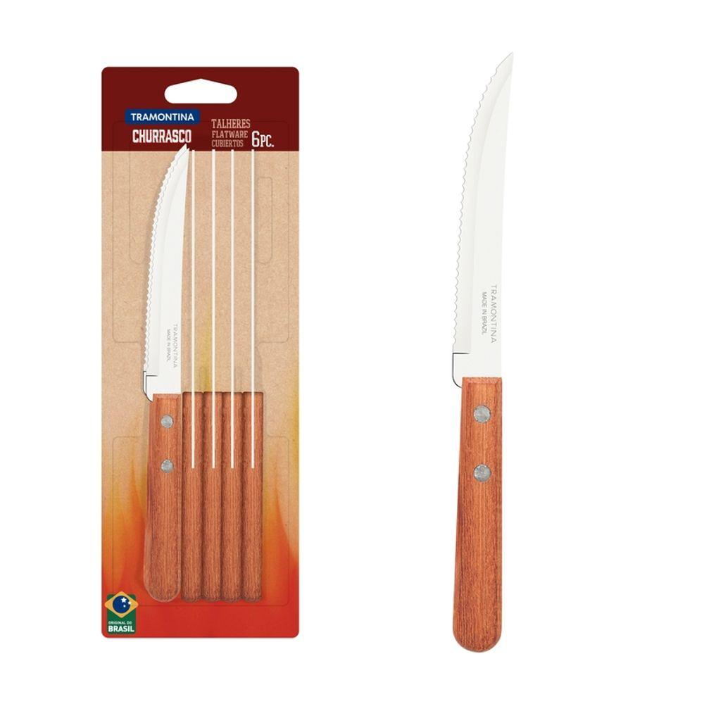 Conjunto Faca Churrasco Inox 6 Peças Dynamic Tramontina - 1