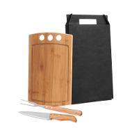 Conjunto Para Churrasco Em Bambu/Inox - 3 Pçs Welf - 1