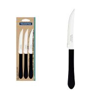 Conjunto Facas Churrasco Inox 3 Peças Leme Preto Tramontina - 1