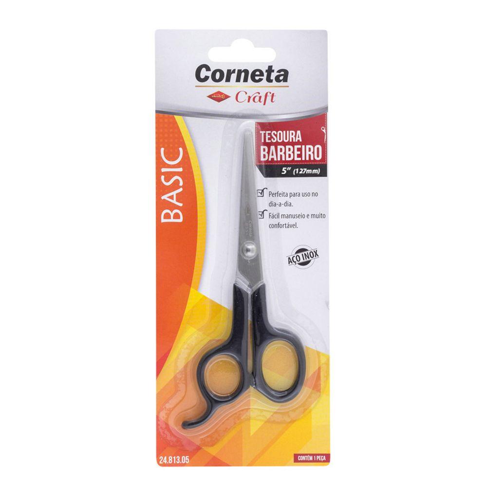 Tesoura Basic Barbeiro 5 Corneta - 1