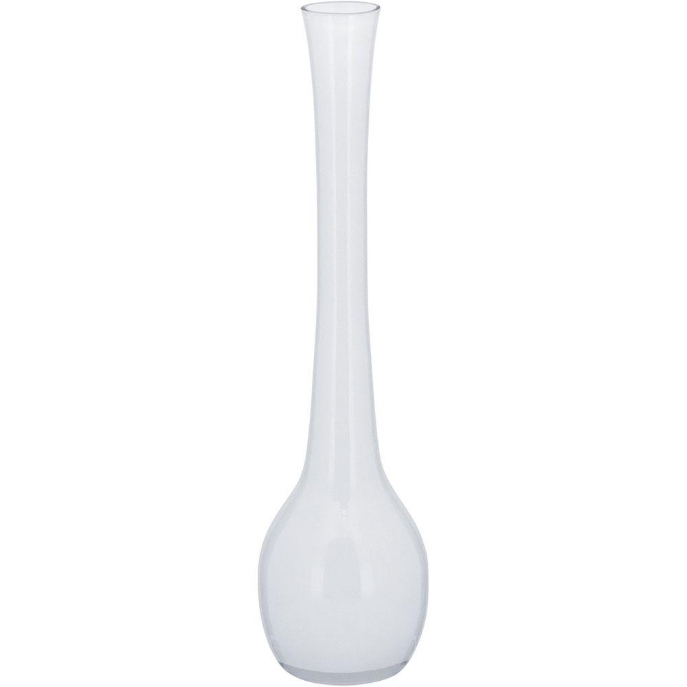 Vaso de Vidro 40x10x10cm Branco - 1