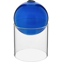 Vaso Esfera com Suporte de Vidro 13x13x13cm Azul - 1