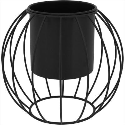 Cachepô Metal 25-29-29 centímetros Preto