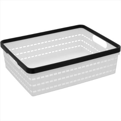 Caixa Organizadora Plástico 9x22x29cm Branco