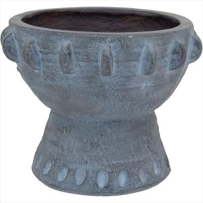Cachepô de Resina 32x39x39cm Cinza