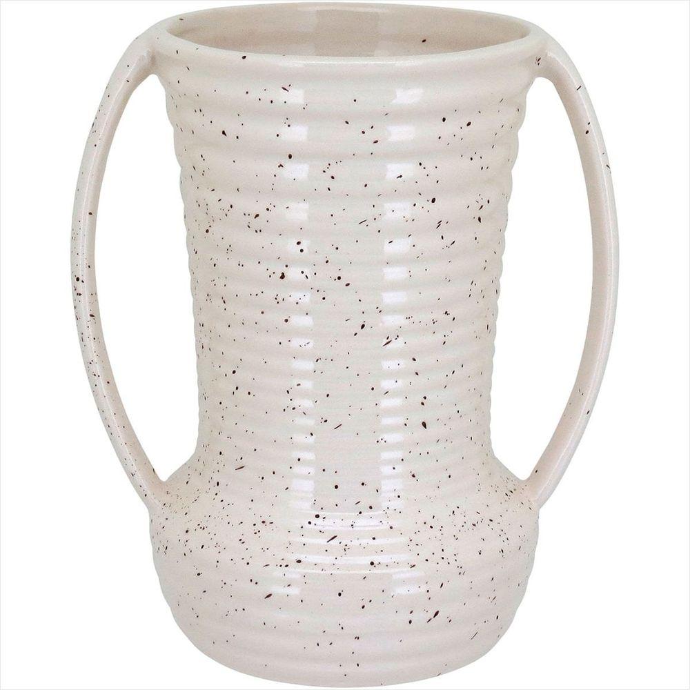 Vaso Cerâmica 23x20x20cm Marfim - 1