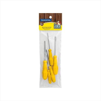 Jogo Chaves Fenda 5 Peças Tramontina Profissional Resistente