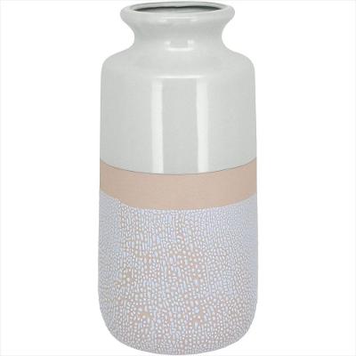 Vaso Cerâmica 30x14x14cm Marfim