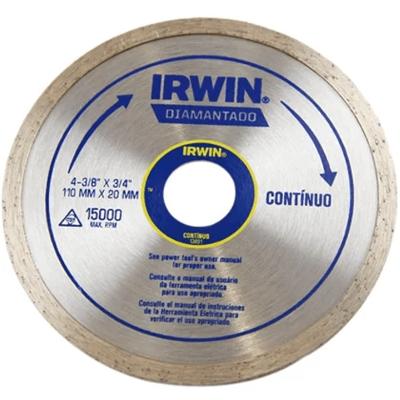 Disco Diamantado Liso Irwin 110X20Mm Irwin