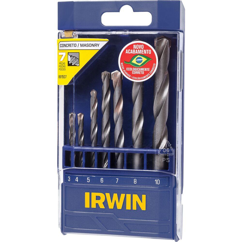 Conjunto Brocas Metal Duro Irwin 7  Peças  3-10Mm Etj Irwin - 1