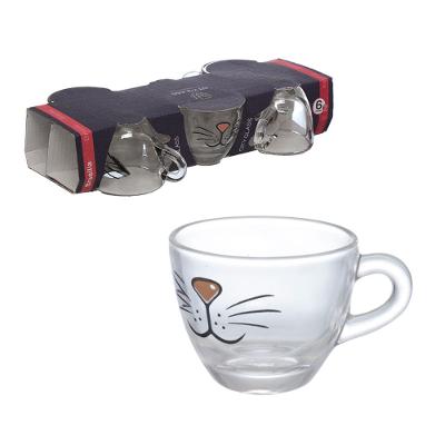 Xícara Café Cat Hauskraft 55 ml 6 Peças