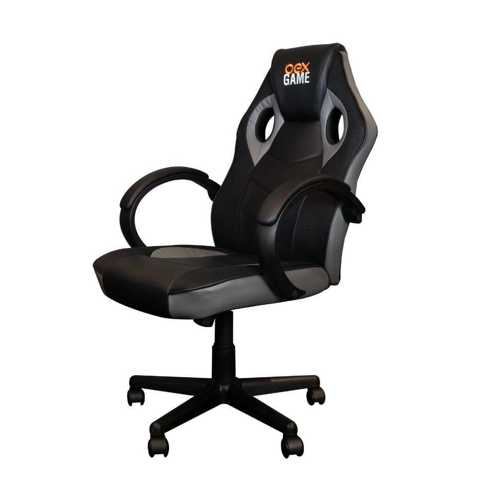 Cadeira Gamer Gc200 - 100Kg Preto/Cinza - 1