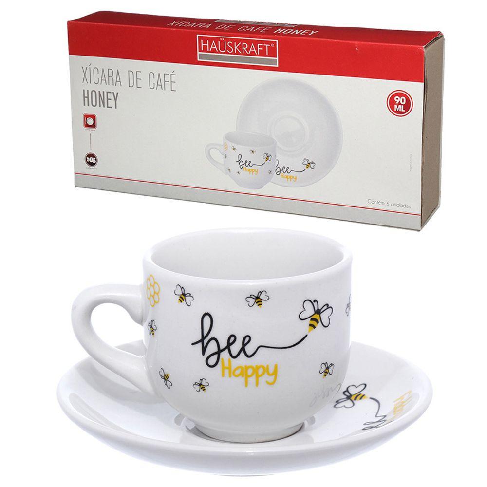 Xícara Café Honey Hauskraft 90 ml 6 Peças - 1