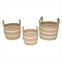 Cesta Tecido Singara Bege 3 Peças - NH - 1