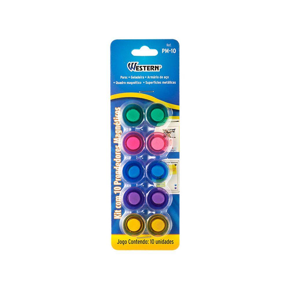 Jogo 10 Prendedores Magnet 20Mm Western - 1
