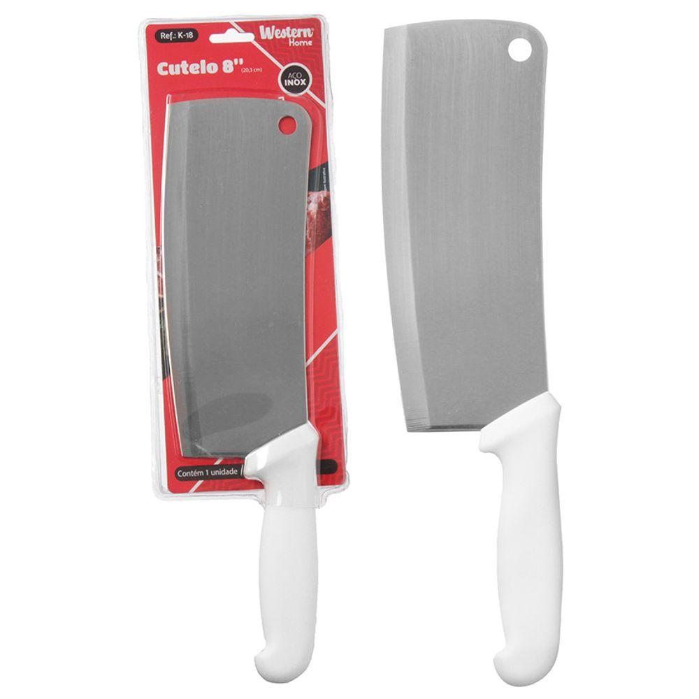 Cutelo Inox Cabo Branco 8' Western Home - 1