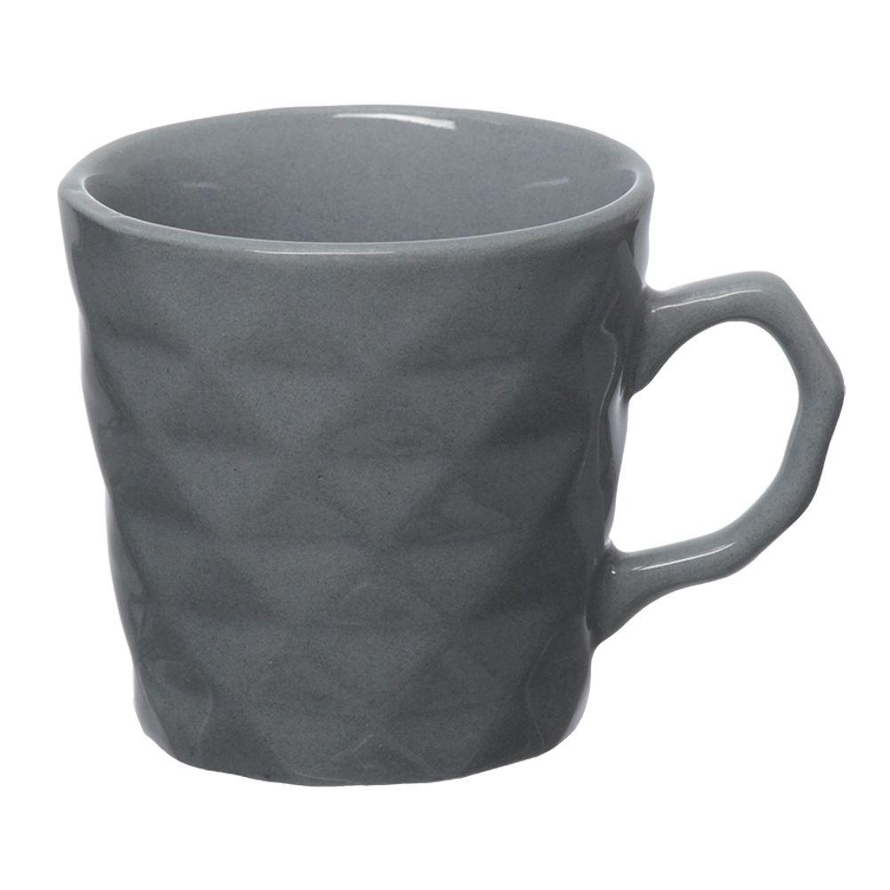 Caneca Cerâmica Drumy Hauskraft Cinza 220 ml - 1