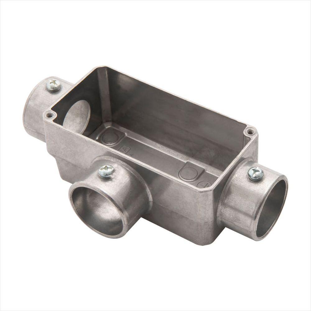 Condulete Tipo T 1 Fixo Tramontina sem Tampa sem Rosca e sem Pintura - 1