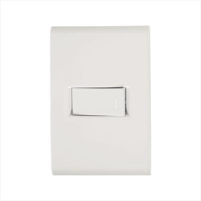 Conjunto 4x2 com 1 Interruptor Simples Horizontal Tramontina Liz 10 A 250 V Branco