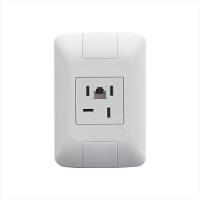 Conjunto 4x2 com 1 Tomada Telefone 4P e RJ11 Tramontina Aria Branco - 1