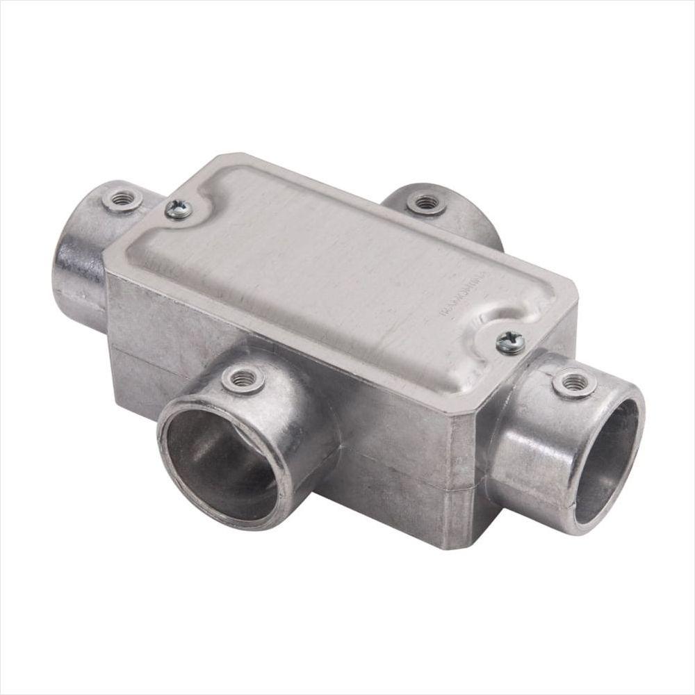 Condulete fixo 3/4 tipo X - com tampa / sem rosca / sem pintura - 1
