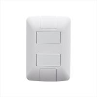 Conjunto 4x2 com 1 Interruptor Simples 6 A 250 V e 1 Interruptor Paralelo 6 A 250 V Tramontina Aria Branco - 1