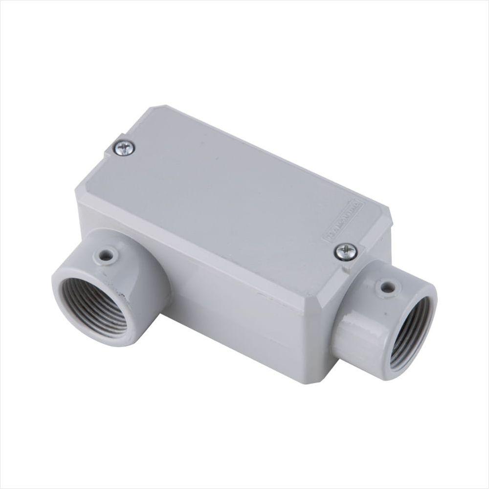 Condulete Fixo 1 Tipo LR Tramontina com Tampa com Rosca e com Pintura Eletrostática a Pó - 1