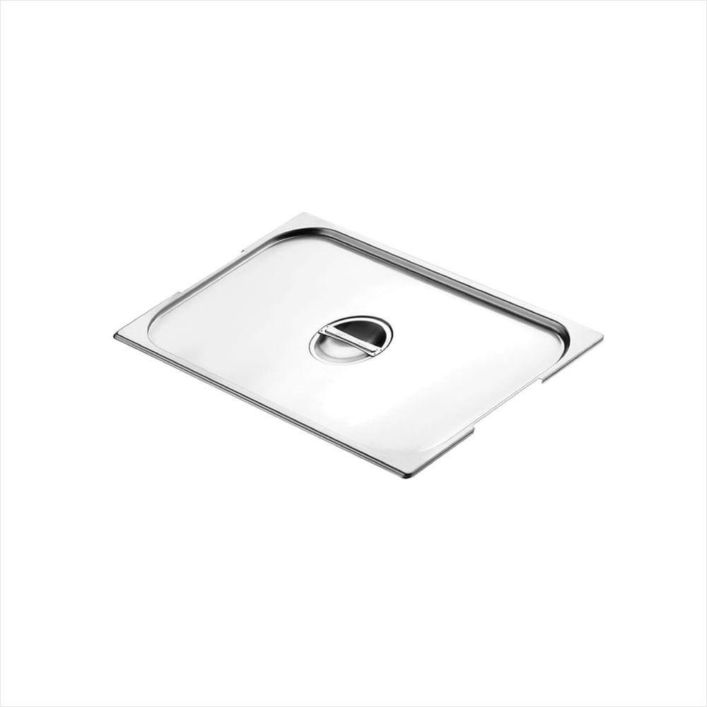 Tampa para Cuba GN 1/6 Tramontina em Aço Inox com Recorte para Alças - 1