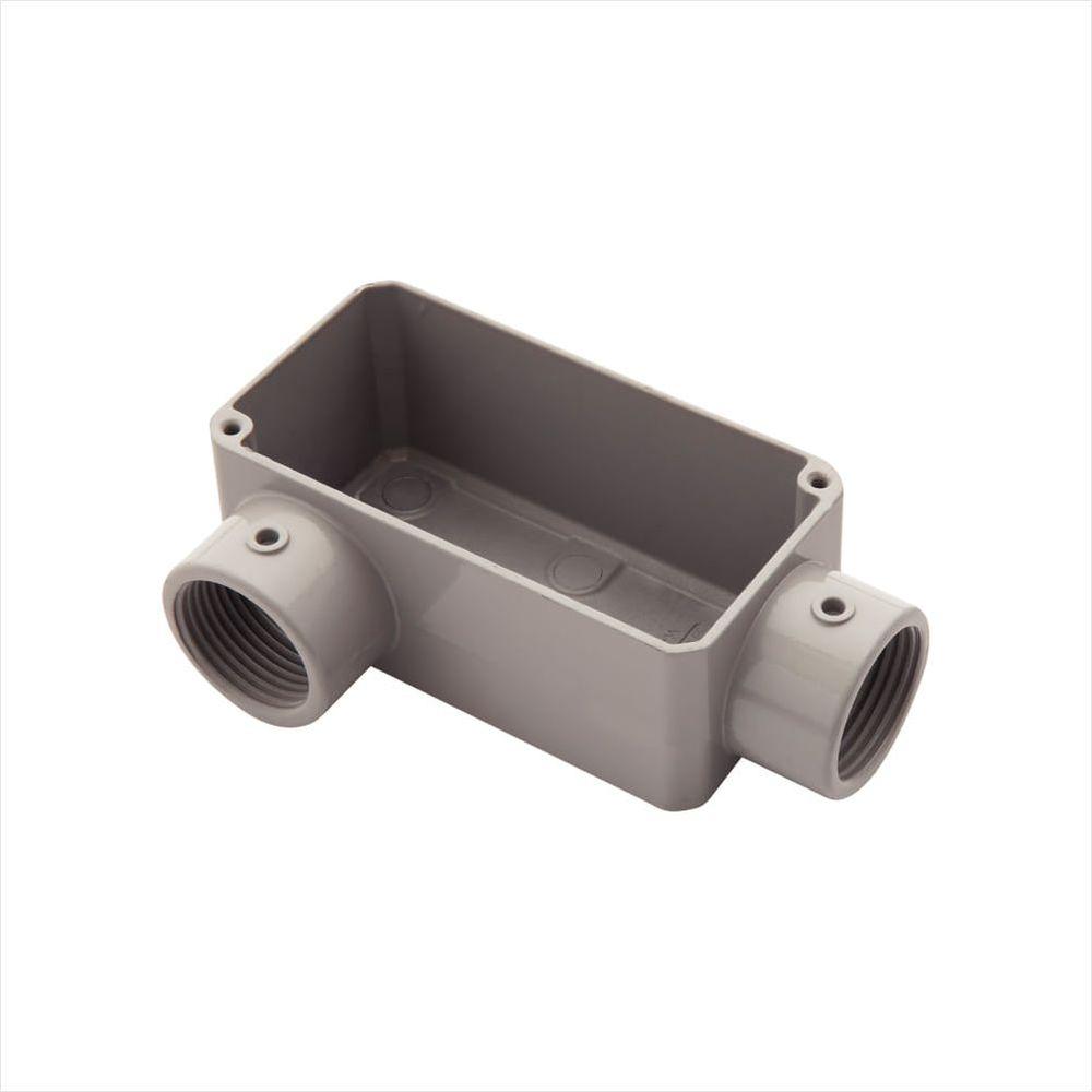 Condulete Fixo 1 Tipo LR Tramontina sem Tampa sem Rosca e com Pintura Eletrostática a Pó - 1