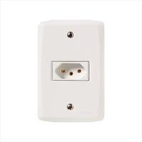 Conjunto 4x2 com 1 Tomada 2P+T 20 A 250 V Tramontina Lux2 Branco - 1