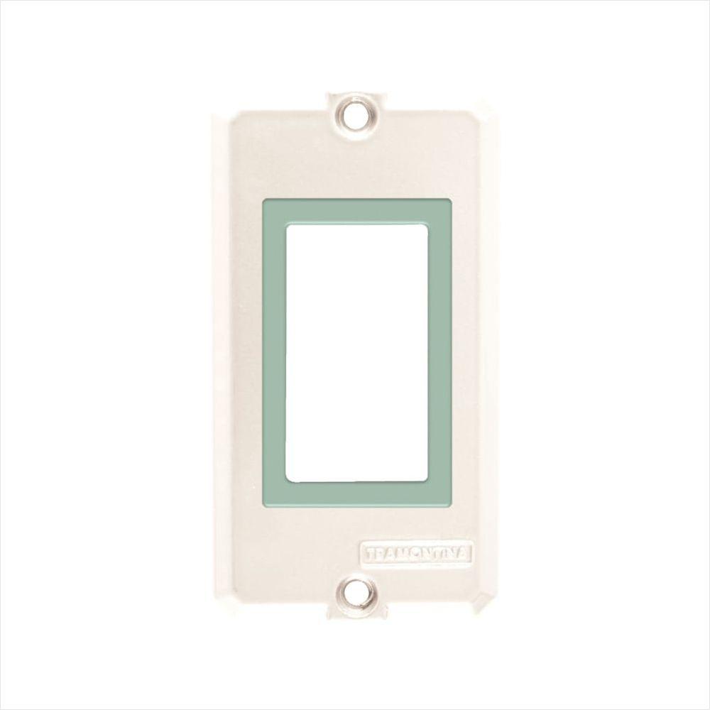 Tampa para Condulete 1/2 e 3/4 Tramontina com 1 Posto Tomada Vertical - 1