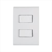 Conjunto 4x2 com 1 Interruptor Simples 10 A 250 V e 1 Interruptor Paralelo 10 A 250 V Tramontina Liz Branco - 1