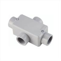 Condulete fixo 3/4 tipo X - com tampa / rosca BSP / com pintura eletrostática a pó - 1