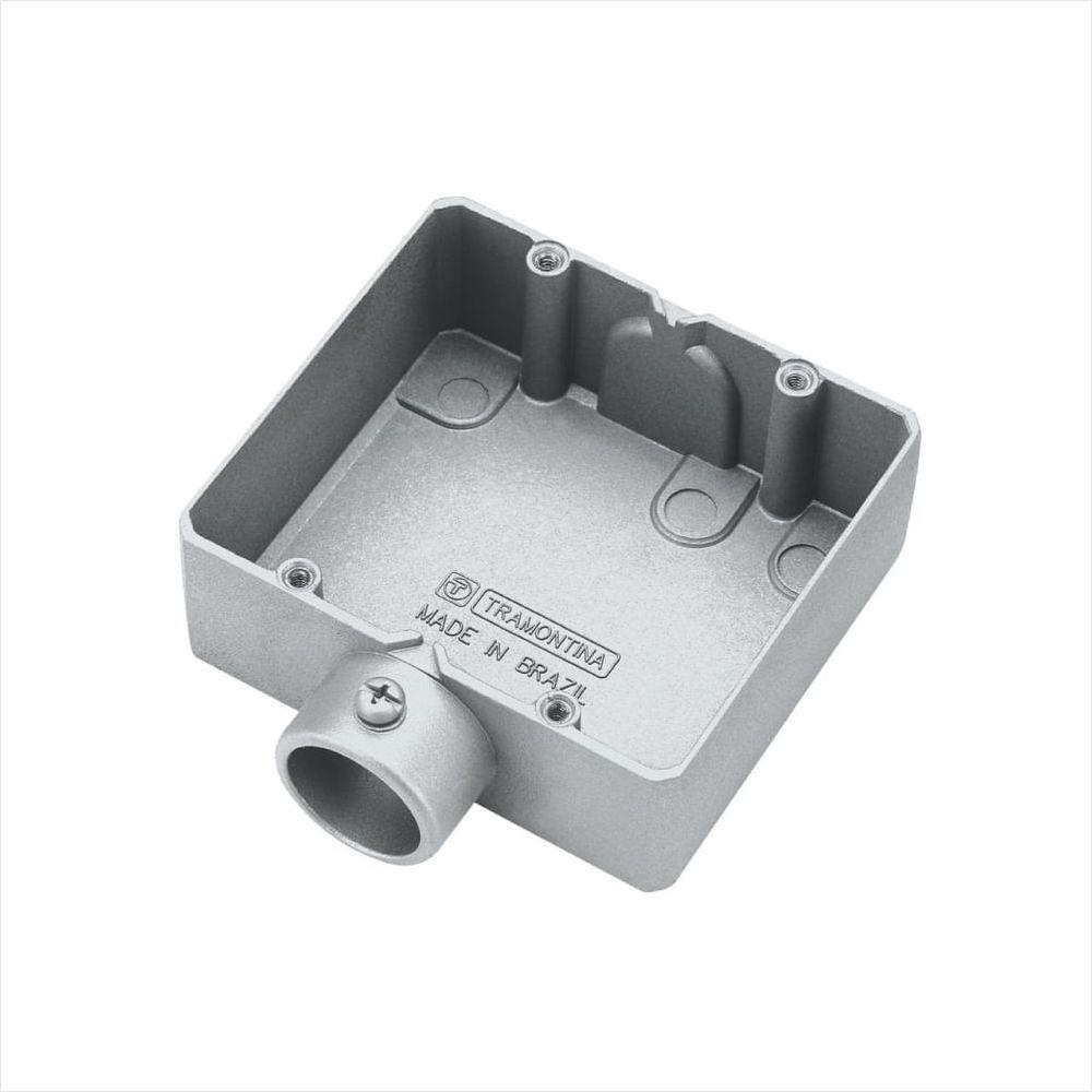 Condulete Tipo Ed 3/4 Duplo Tramontina com Rosca BSP e com Pintura Eletrostática a Pó - 1