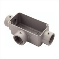 Condulete Fixo 1 Tipo T Tramontina sem Tampa com Rosca e com Pintura Eletrostática a Pó - 1