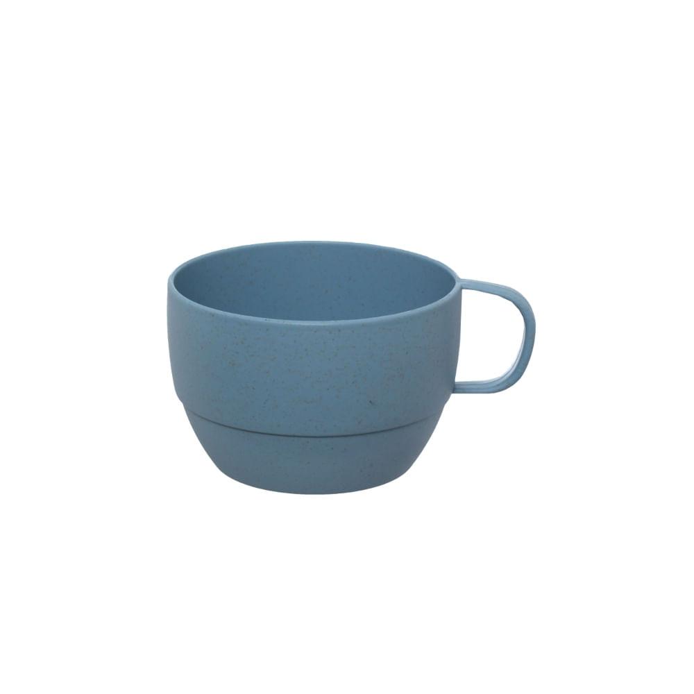 Caneca Fibra de Bambu Azul 330 ml - 1