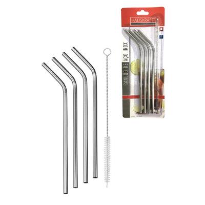 Canudo Aco Inox Jogo 5 Peças Hauskraft