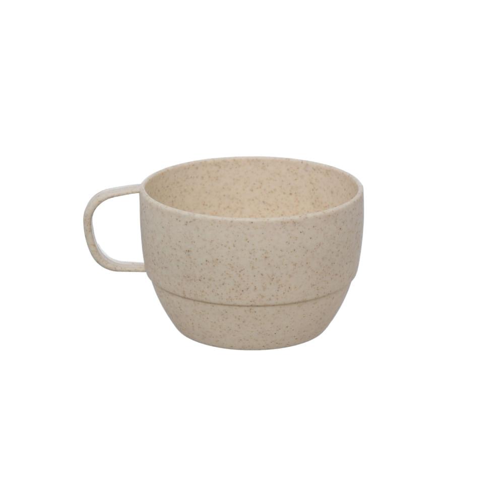 Caneca Fibra de Bambu Bege 330 ml - 1